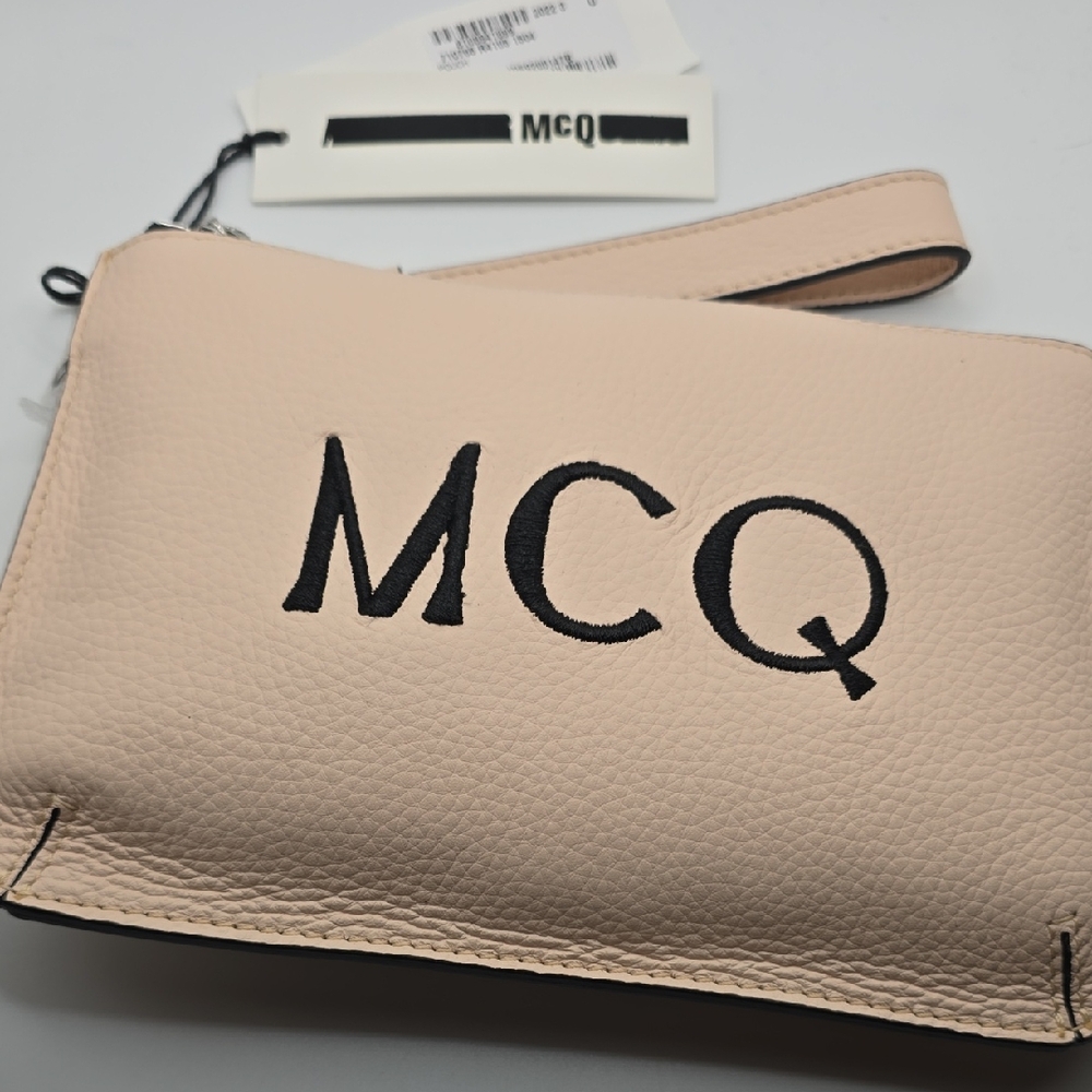 Alexander McQueen Cream Wristlet